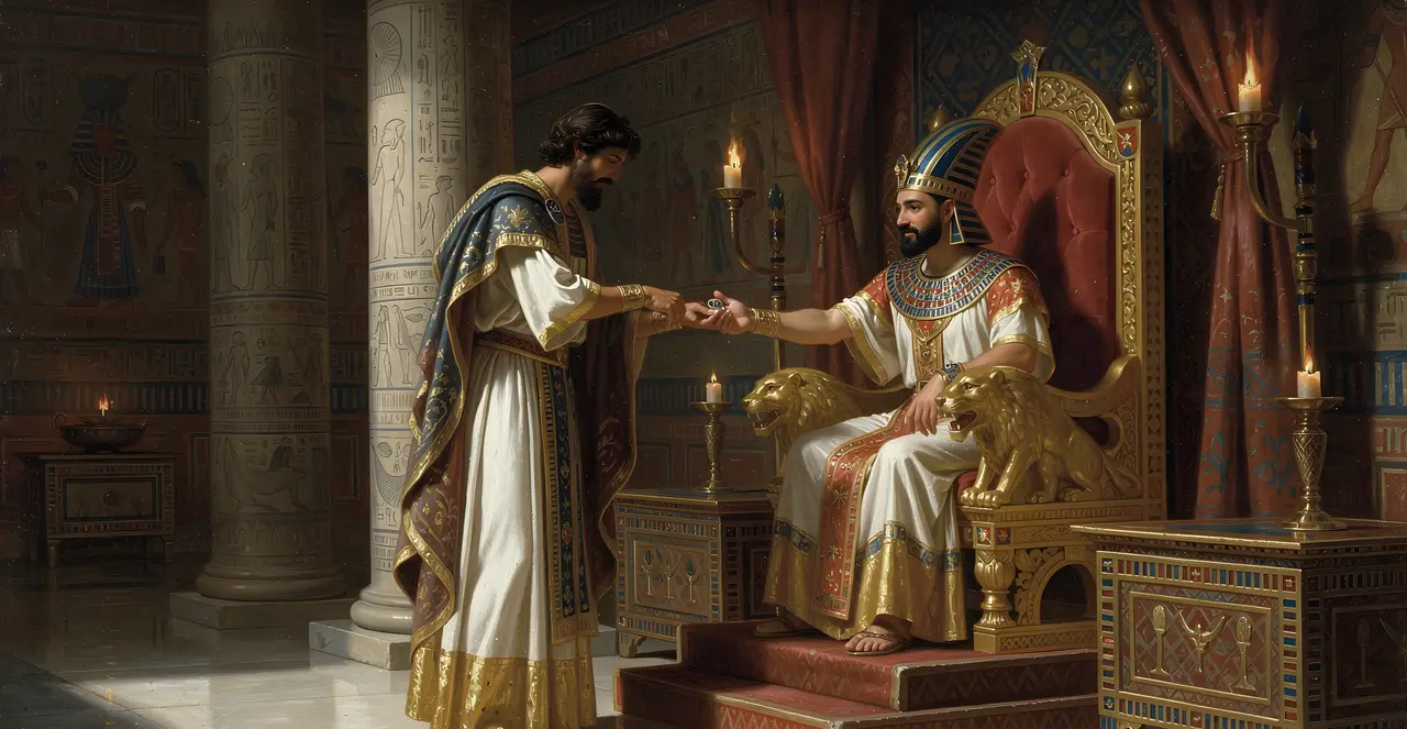 Genesis 41:39-42 — Genesis, oil painting · TruthPrints