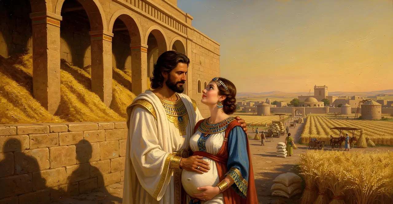 Genesis 41:47-50 — Genesis, oil painting · TruthPrints