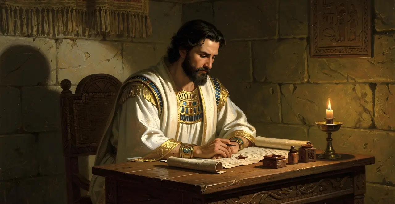 Genesis 41:51-54 — Genesis, oil painting · TruthPrints