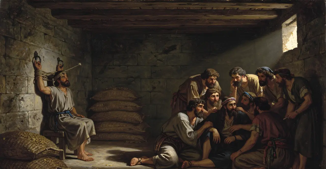 Genesis 42:19-22 — Genesis, oil painting · TruthPrints