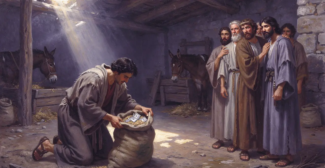 Genesis 42:27-30 — Genesis, oil painting · TruthPrints