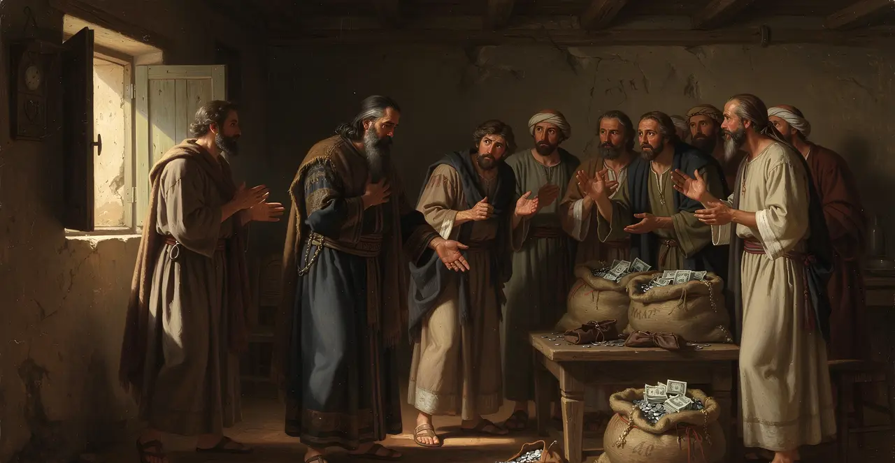 Genesis 42:34-36 — Genesis, oil painting · TruthPrints
