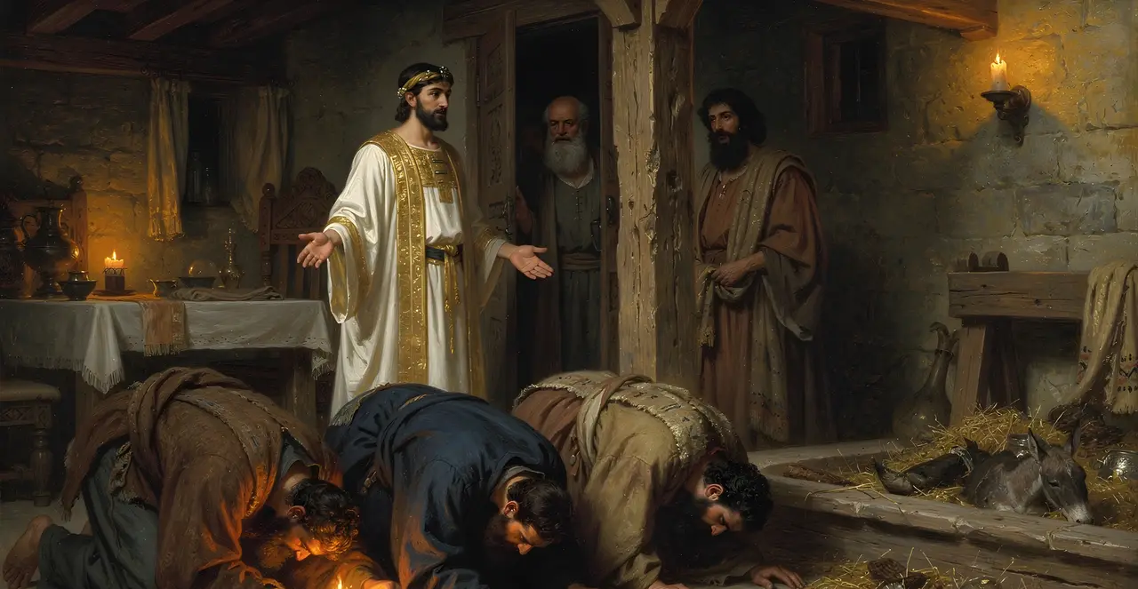 Genesis 43:23-26 — Genesis, oil painting · TruthPrints