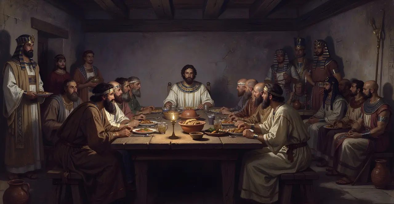 Genesis 43:31-34 — Genesis, oil painting · TruthPrints
