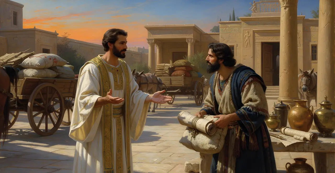 Genesis 45:18-21 — Genesis, oil painting · TruthPrints