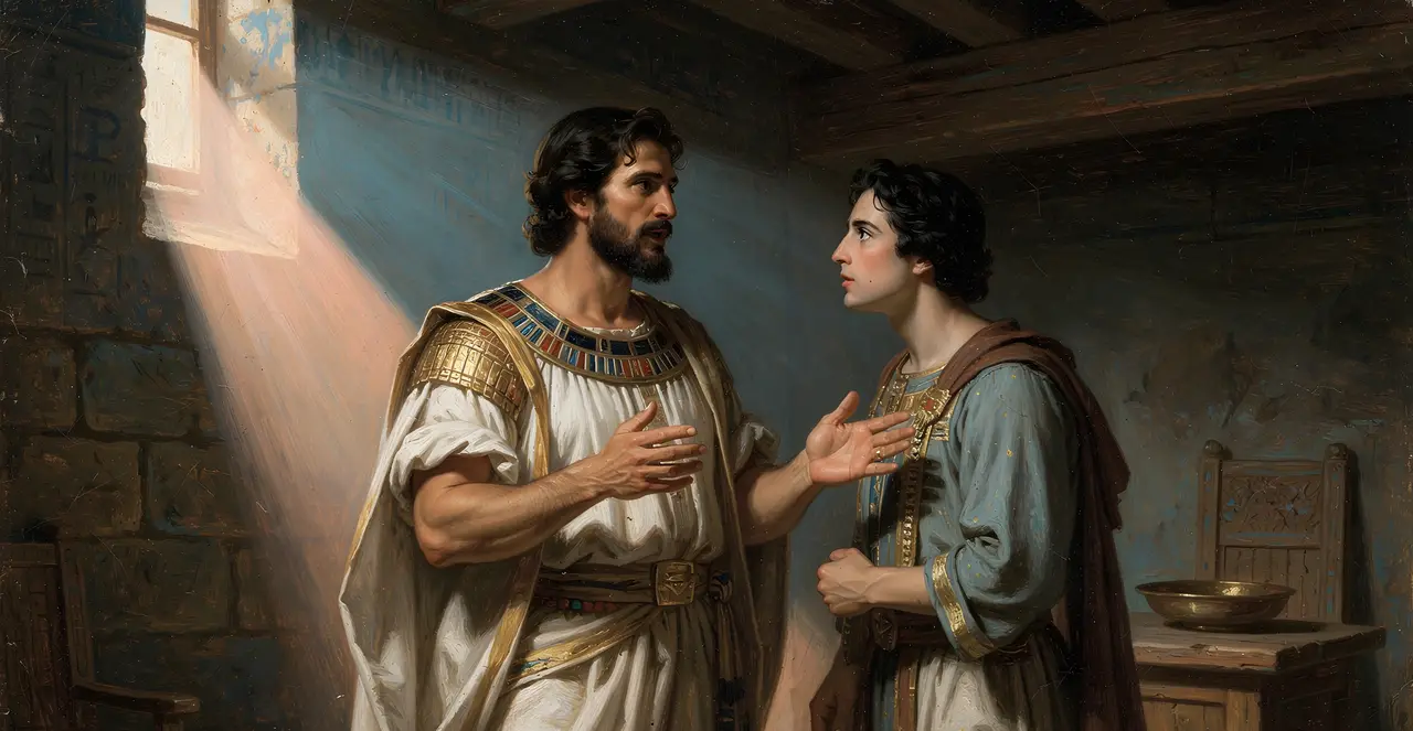 Genesis 45:9-12 — Genesis, oil painting · TruthPrints