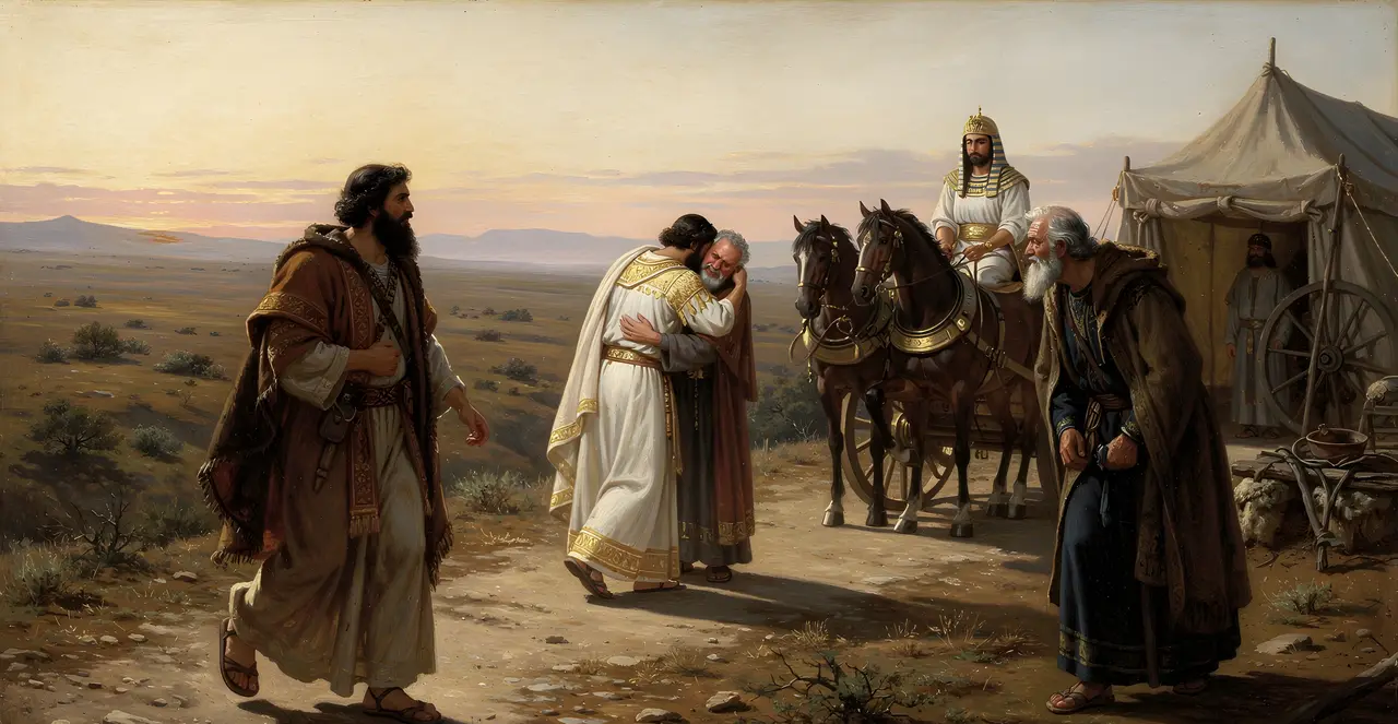 Genesis 46:28-30 — Genesis, oil painting · TruthPrints