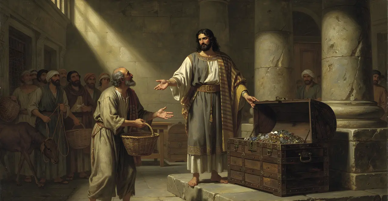 Genesis 47:14-16 — Genesis, oil painting · TruthPrints