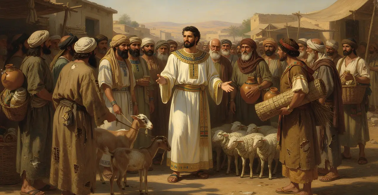 Genesis 47:19-21 — Genesis, oil painting · TruthPrints