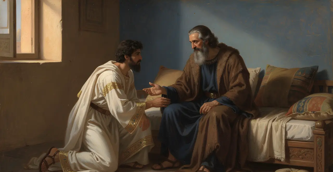 Genesis 47:29-31 — Genesis, oil painting · TruthPrints