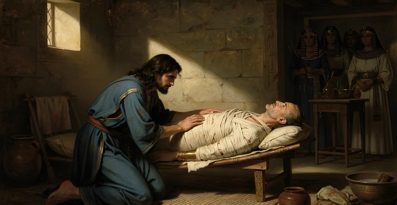 Genesis 50:1-4 — Genesis, oil painting · TruthPrints