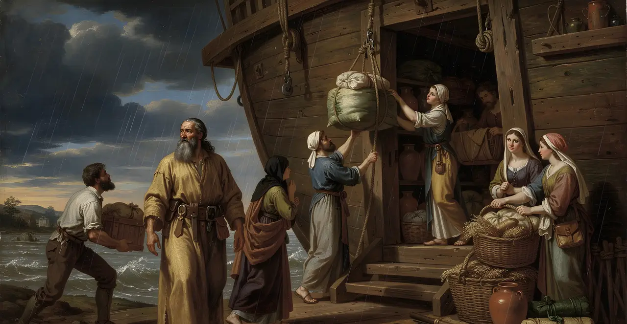 Genesis 7:10-13 — Genesis, oil painting · TruthPrints