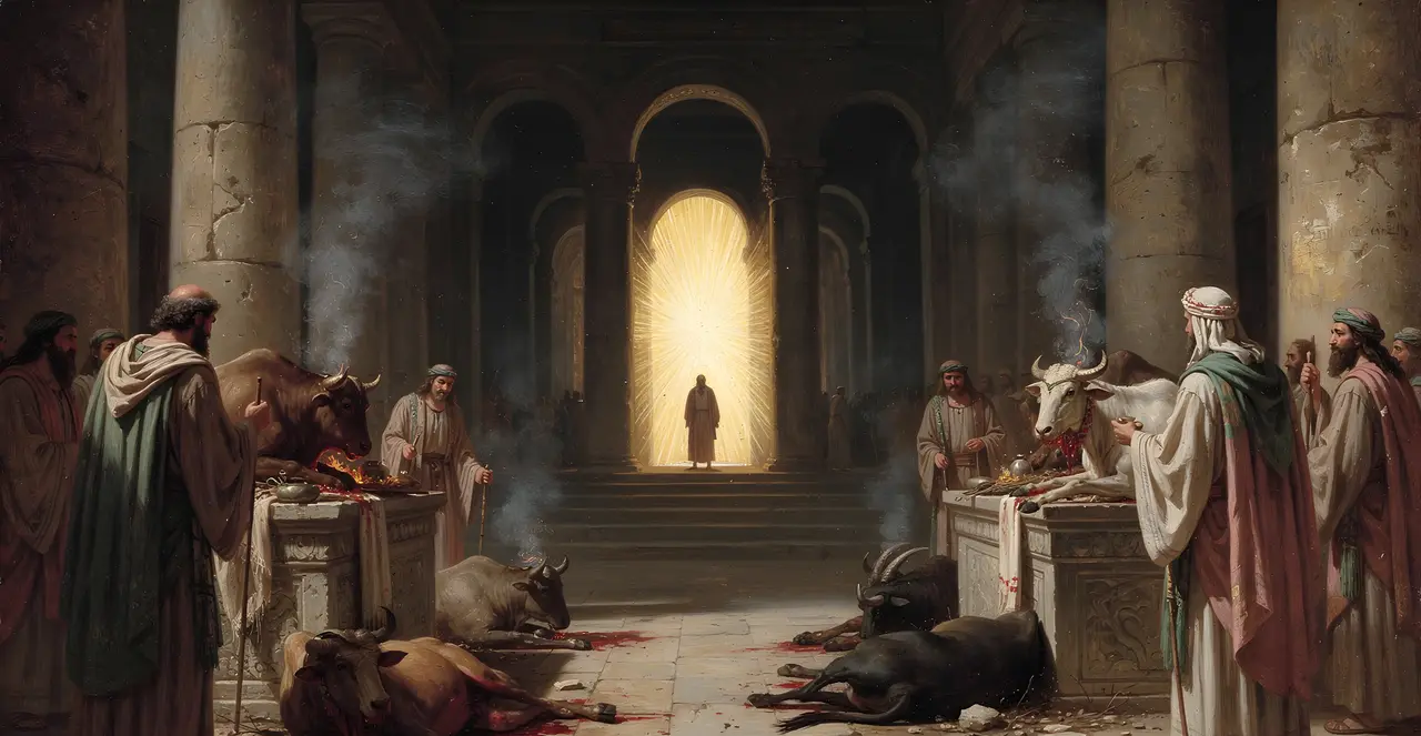 Hebrews 10:1-5 — Hebrews, oil painting · TruthPrints