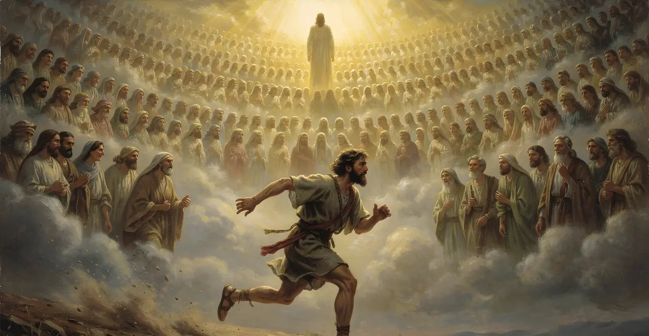 Hebrews 12:1-4 — Hebrews, oil painting · TruthPrints