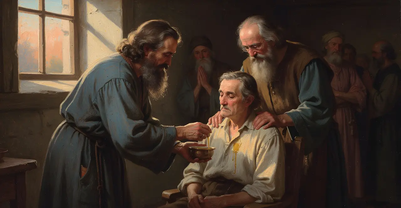 James 5:14-16 — James, oil painting · TruthPrints
