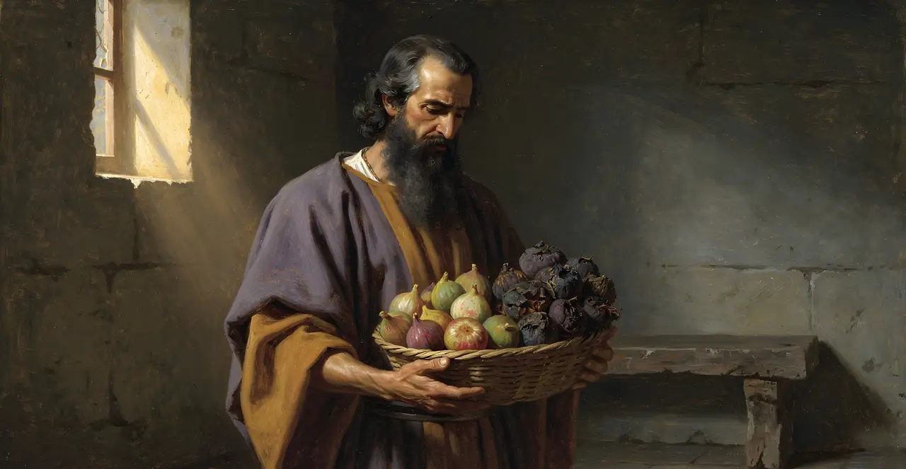 Jeremiah 24:3-5 — Jeremiah, oil painting · TruthPrints