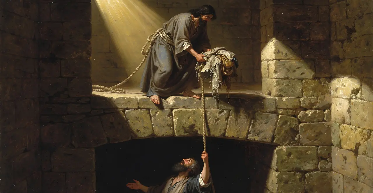 Jeremiah 38:11-13 — Jeremiah, oil painting · TruthPrints