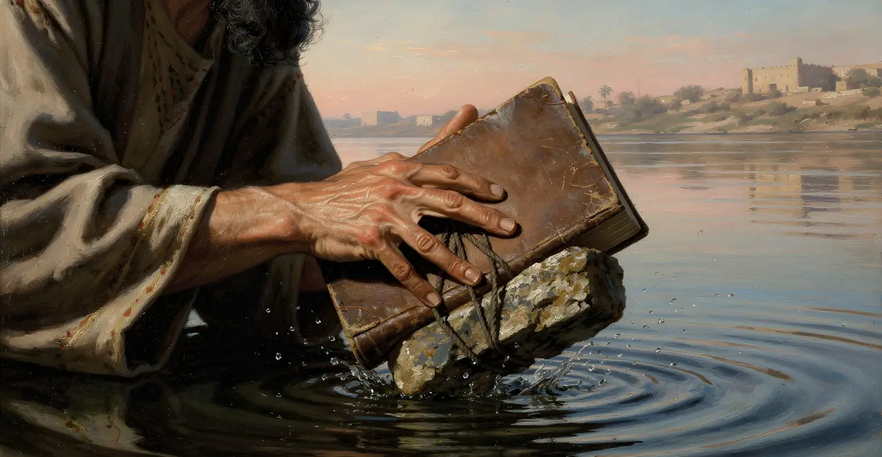 Jeremiah 51:63-64 — Jeremiah, oil painting · TruthPrints
