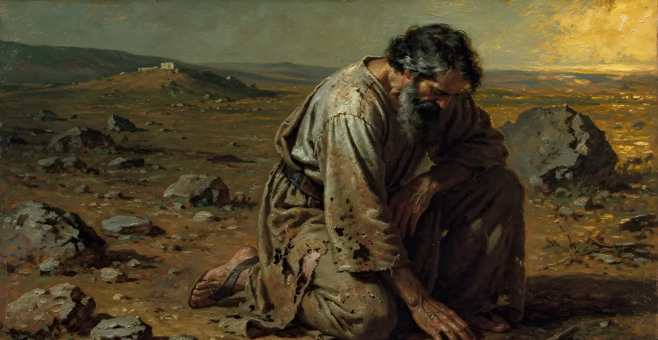 Job 10:7-13 — Job, oil painting · TruthPrints