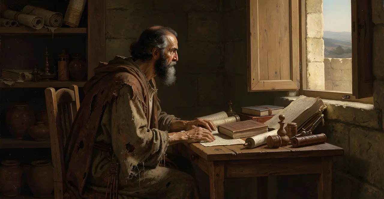 Job 12:1-6 — Job, oil painting · TruthPrints
