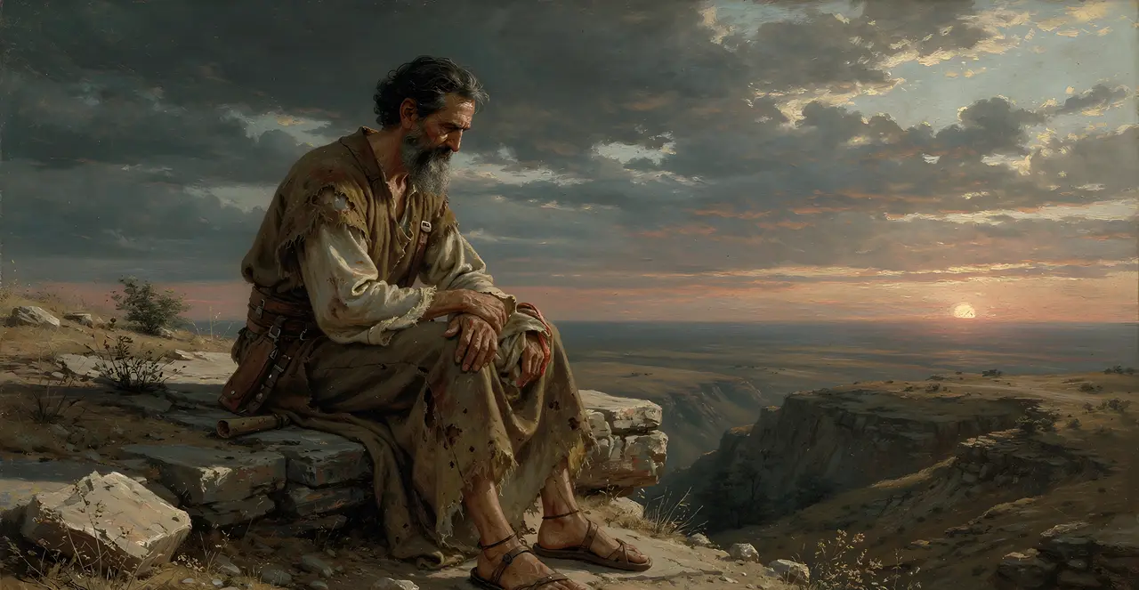 Job 14:1-6 — Job, oil painting · TruthPrints