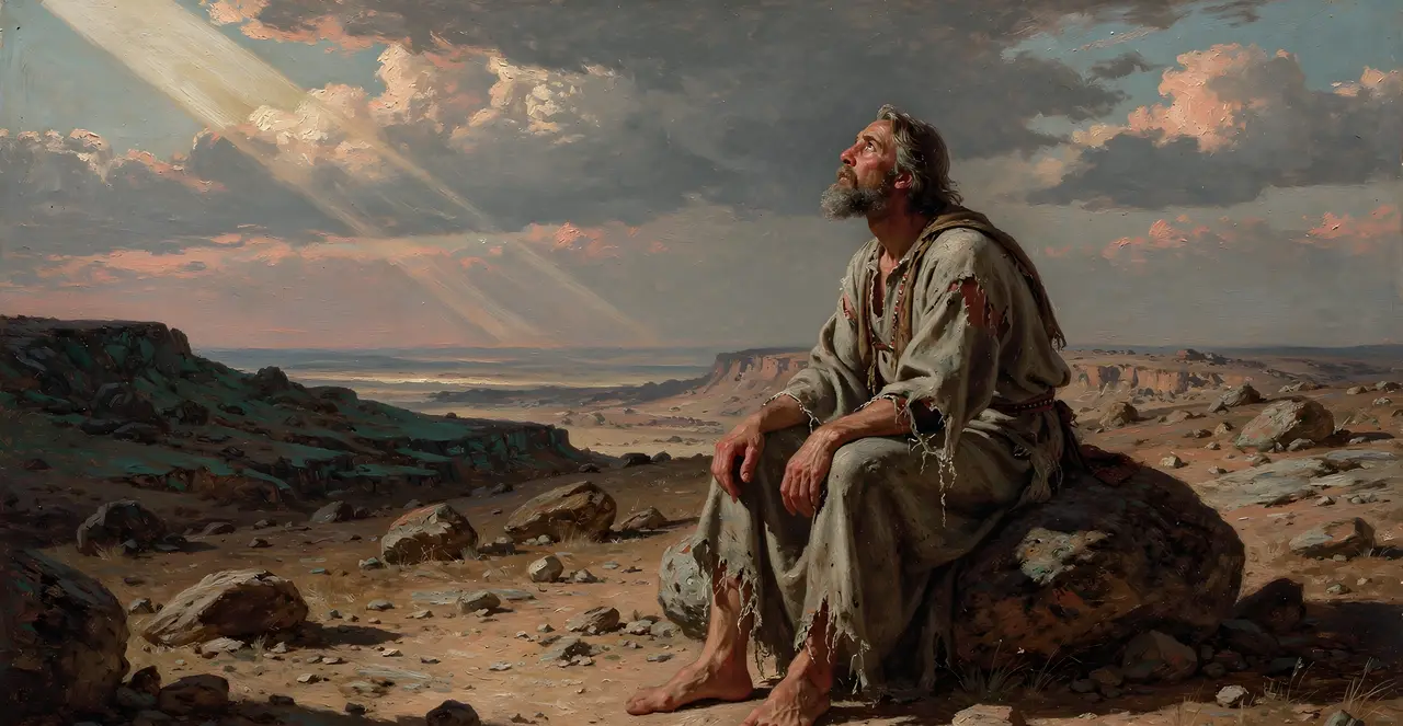 Job 14:12-16 — Job, oil painting · TruthPrints