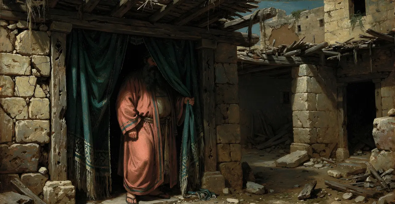 Job 15:27-32 — Job, oil painting · TruthPrints