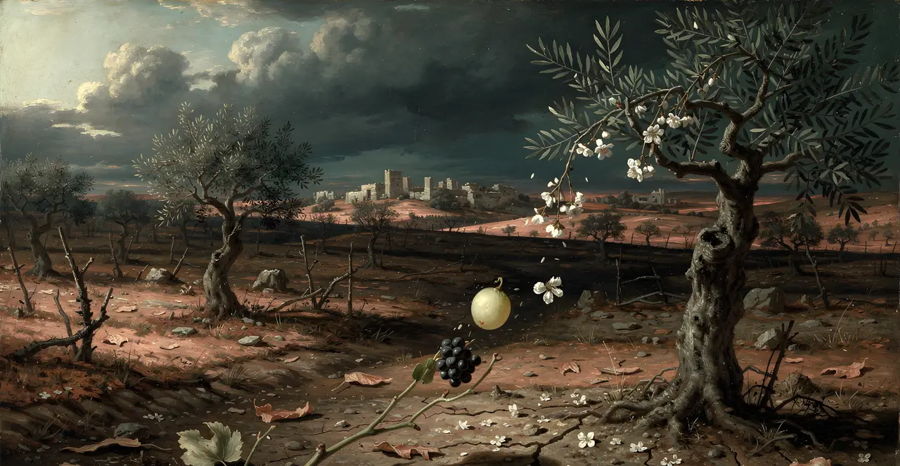 Job 15:33-35 — Job, oil painting · TruthPrints