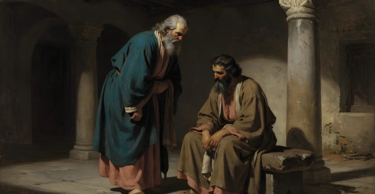 Job 15:9-14 — Job, oil painting · TruthPrints