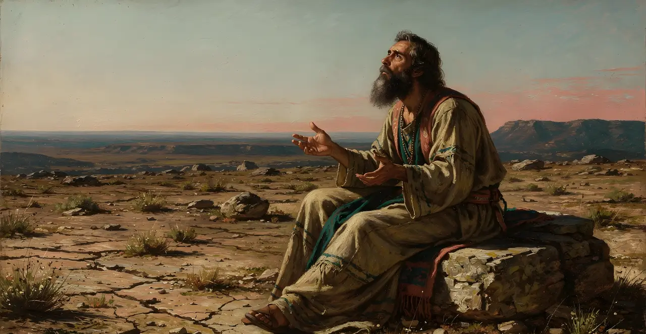 Job 16:1-7 — Job, oil painting · TruthPrints