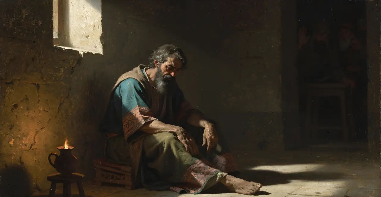 Job 17:1-7 — Job, oil painting · TruthPrints