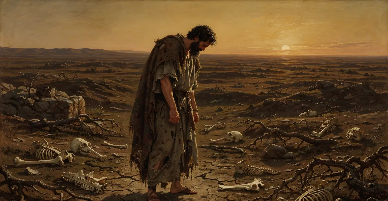 Job 17:14-16 — Job, oil painting · TruthPrints