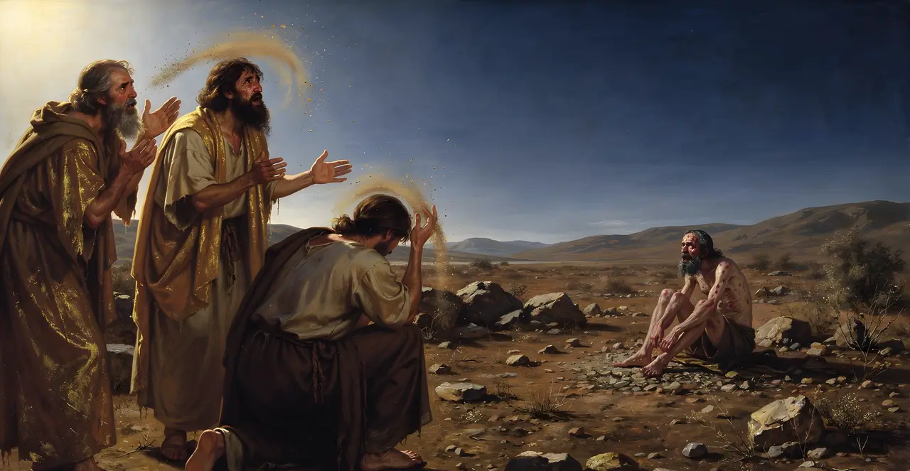 Job 2:12-13 — Job, oil painting · TruthPrints