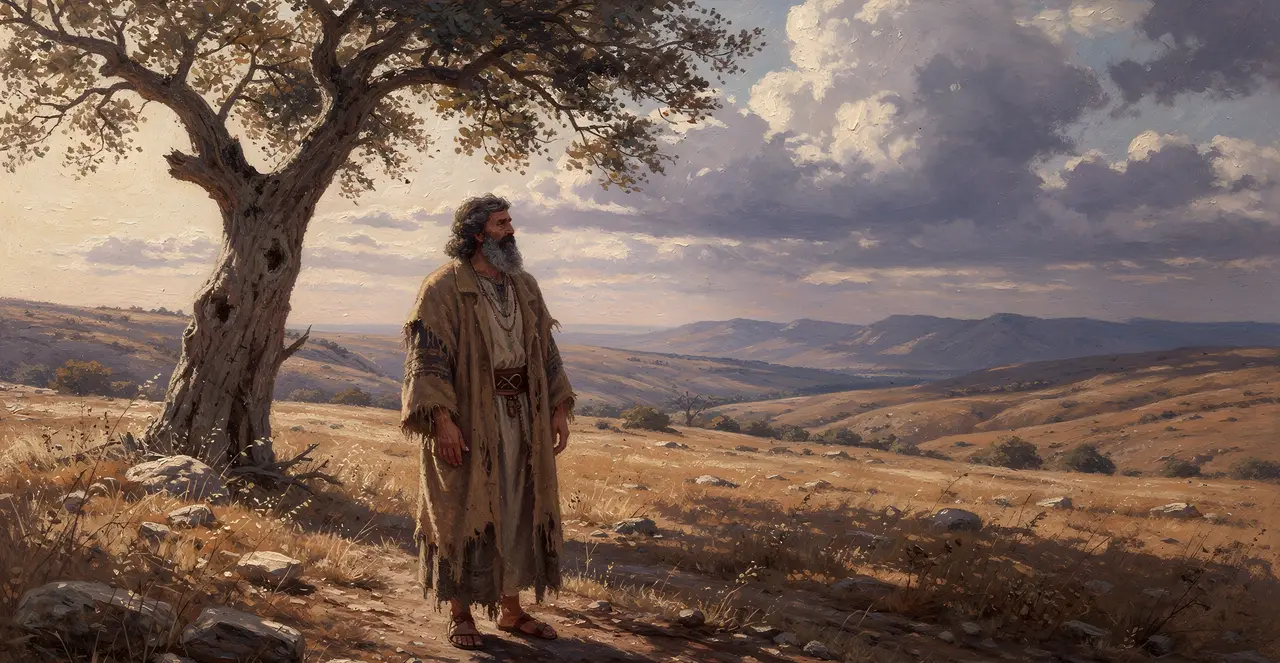 Job 20:20-24 — Job, oil painting · TruthPrints