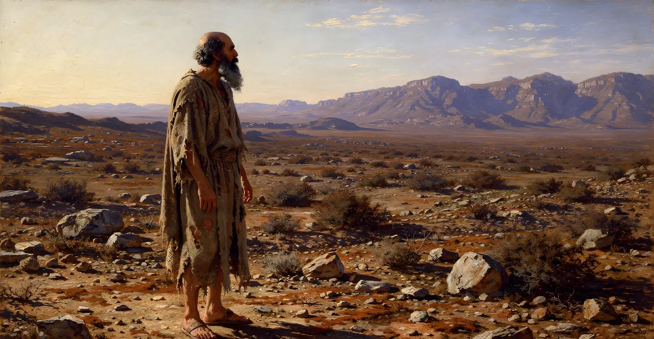 Job 20:8-13 — Job, oil painting · TruthPrints