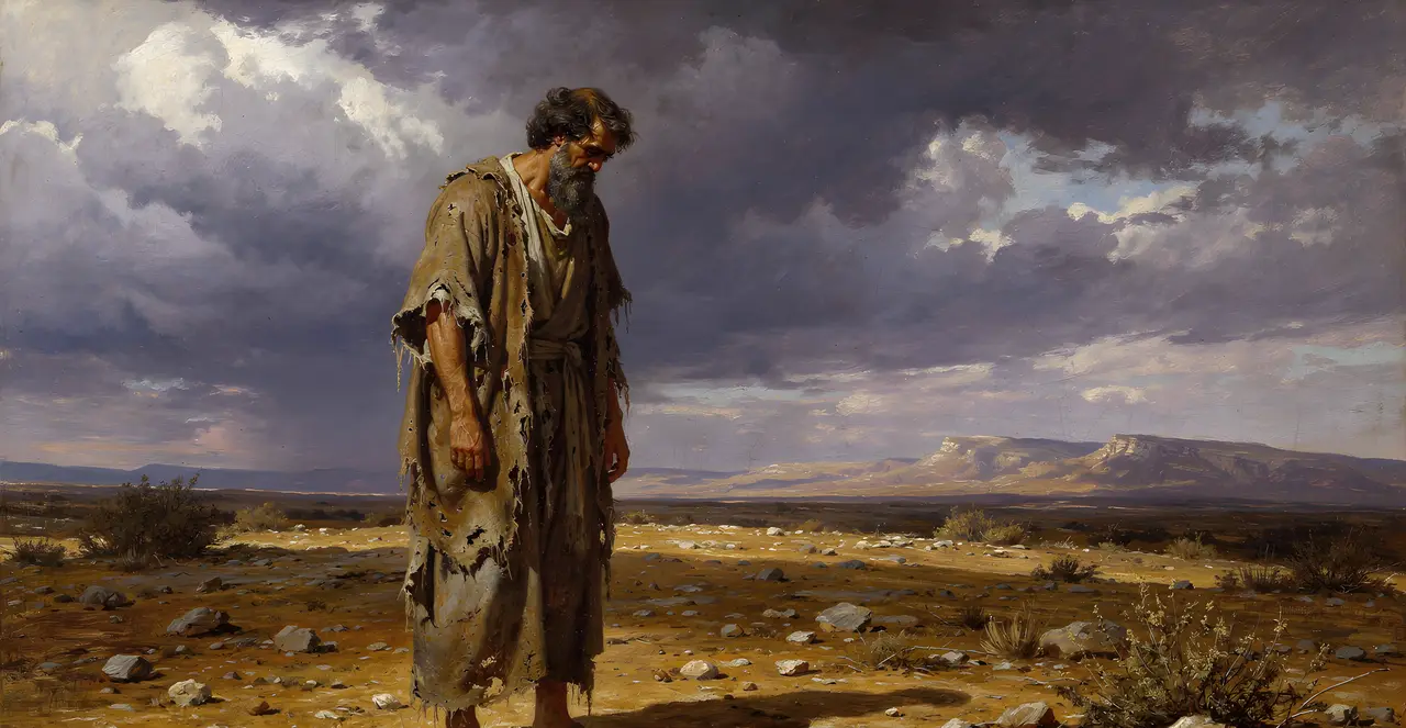 Job 21:30-34 — Job, oil painting · TruthPrints