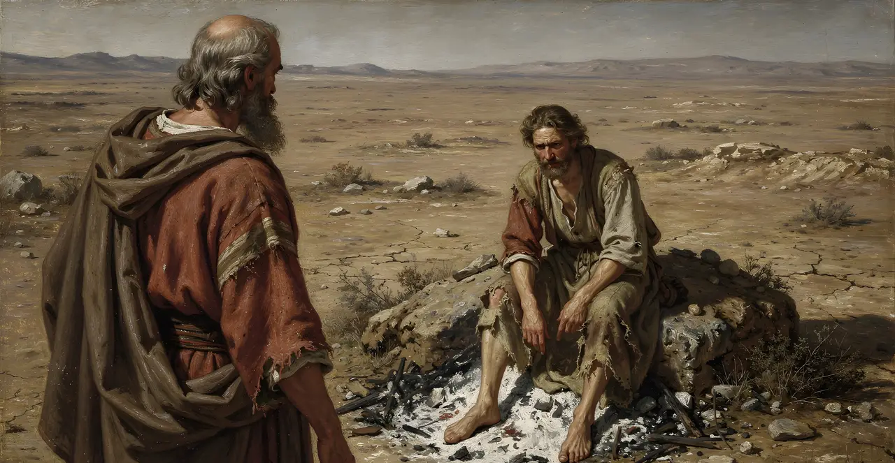 Job 22:1-7 — Job, oil painting · TruthPrints