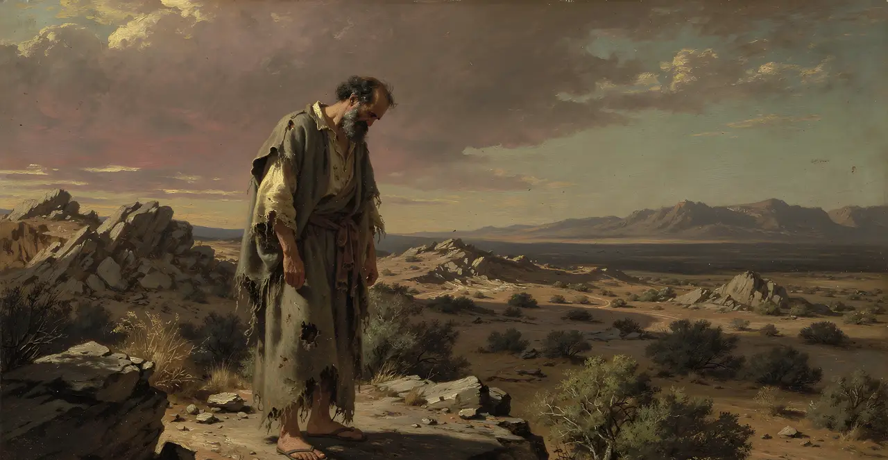 Job 22:22-27 — Job, oil painting · TruthPrints