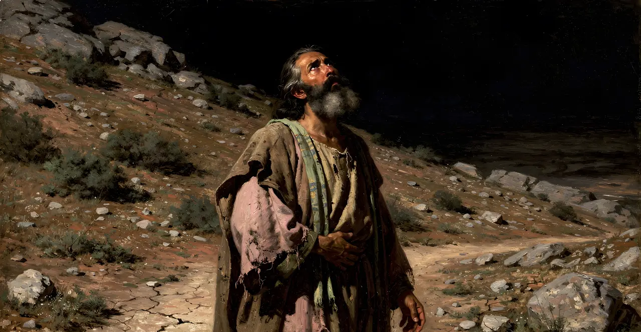 Job 23:1-7 — Job, oil painting · TruthPrints