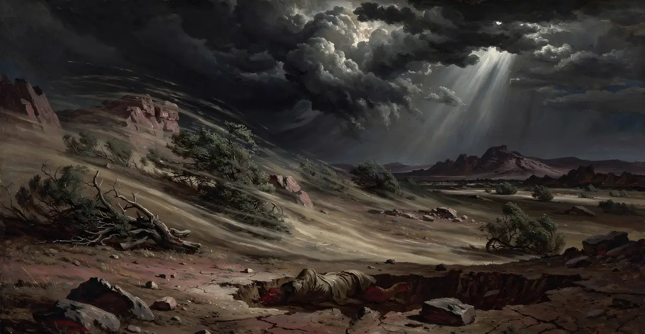 Job 27:19-23 — Job, oil painting · TruthPrints