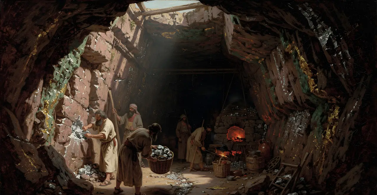 Job 28:1-6 — Job, oil painting · TruthPrints