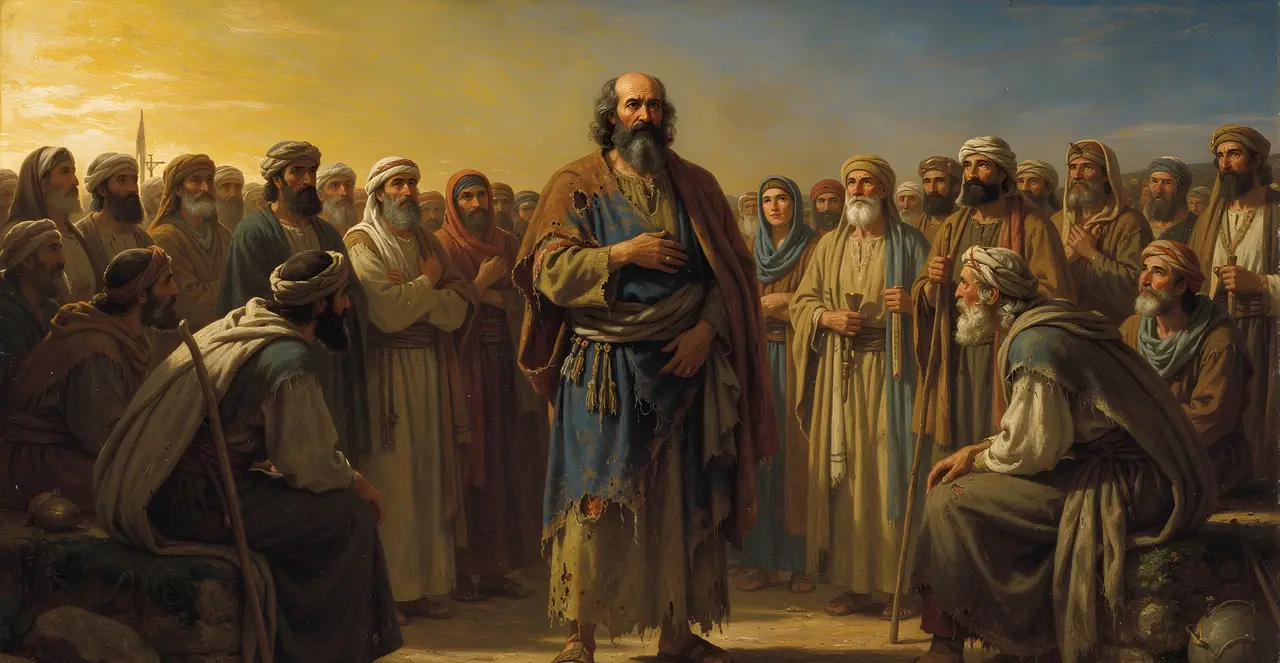 Job 29:21-25 — Job, oil painting · TruthPrints
