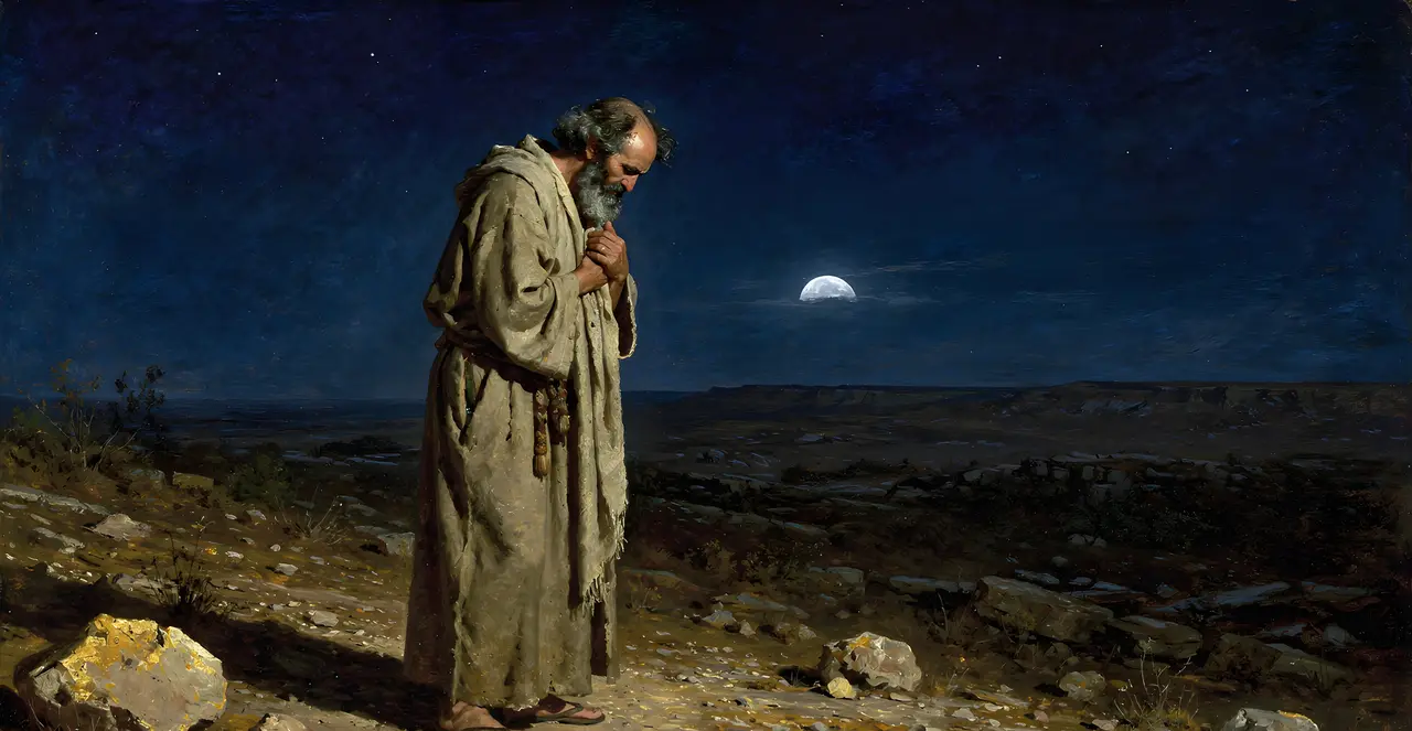 Job 3:7-12 — Job, oil painting · TruthPrints