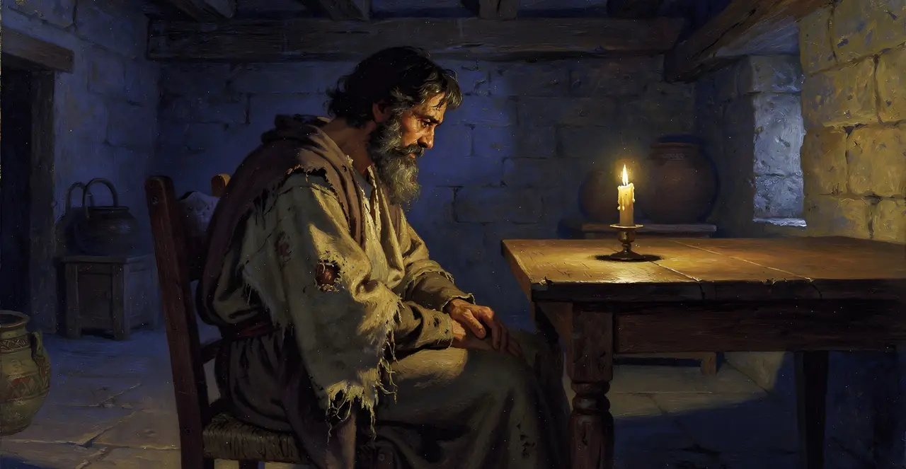 Job 31:20-25 — Job, oil painting · TruthPrints