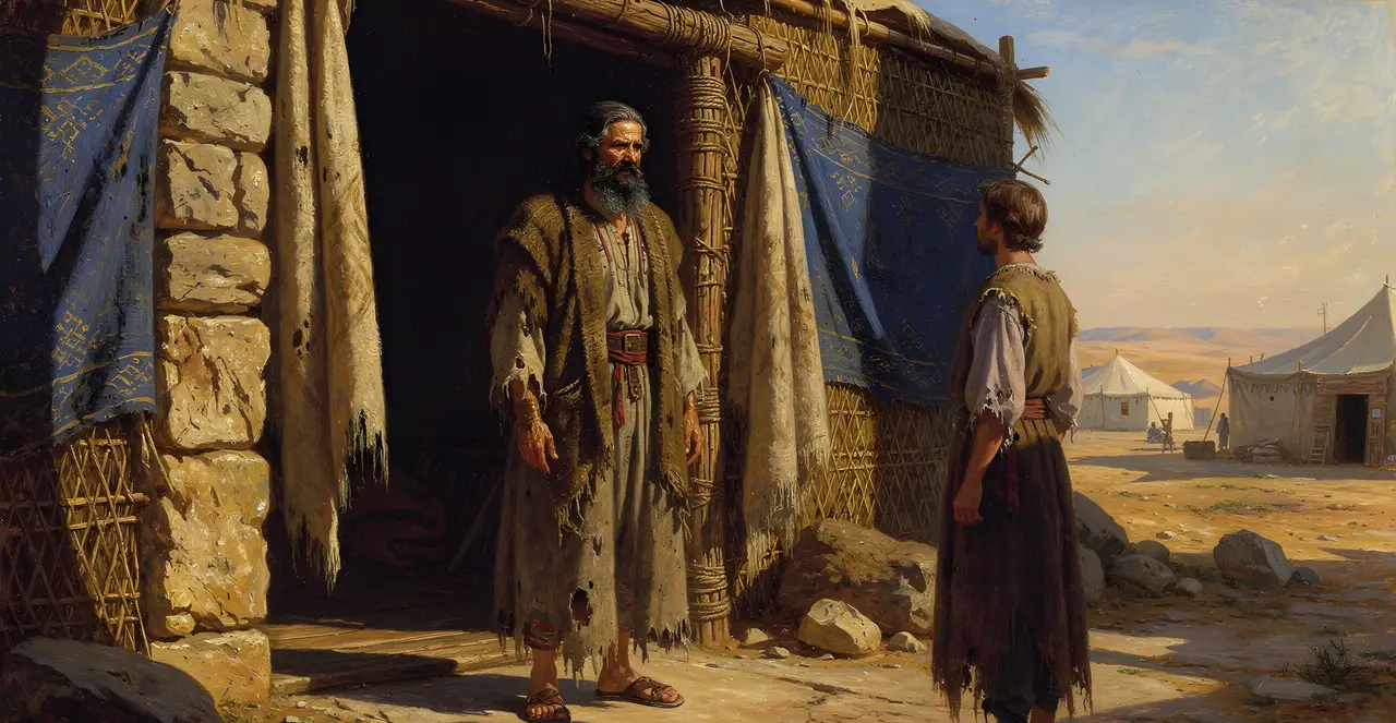 Job 31:32-36 — Job, oil painting · TruthPrints