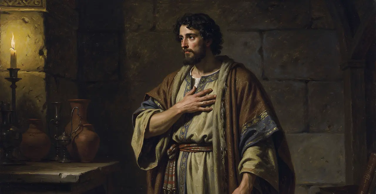 Job 32:12-18 — Job, oil painting · TruthPrints