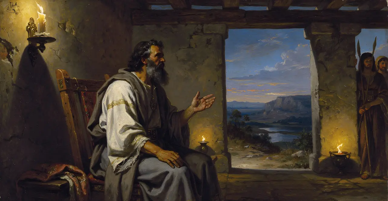 Job 33:1-7 — Job, oil painting · TruthPrints