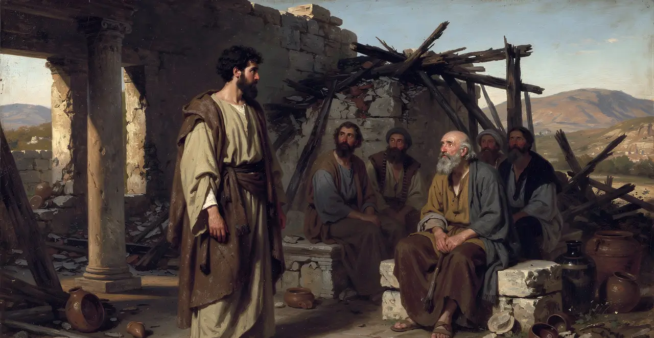 Job 34:1-8 — Job, oil painting · TruthPrints