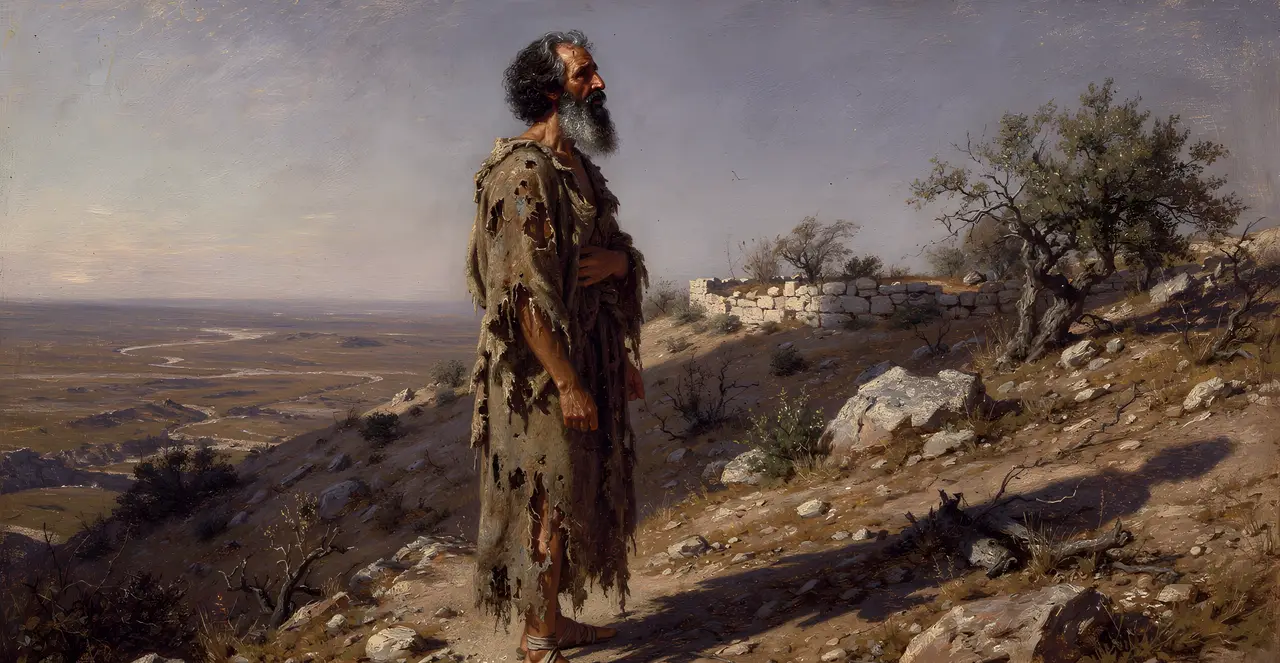 Job 34:28-32 — Job, oil painting · TruthPrints