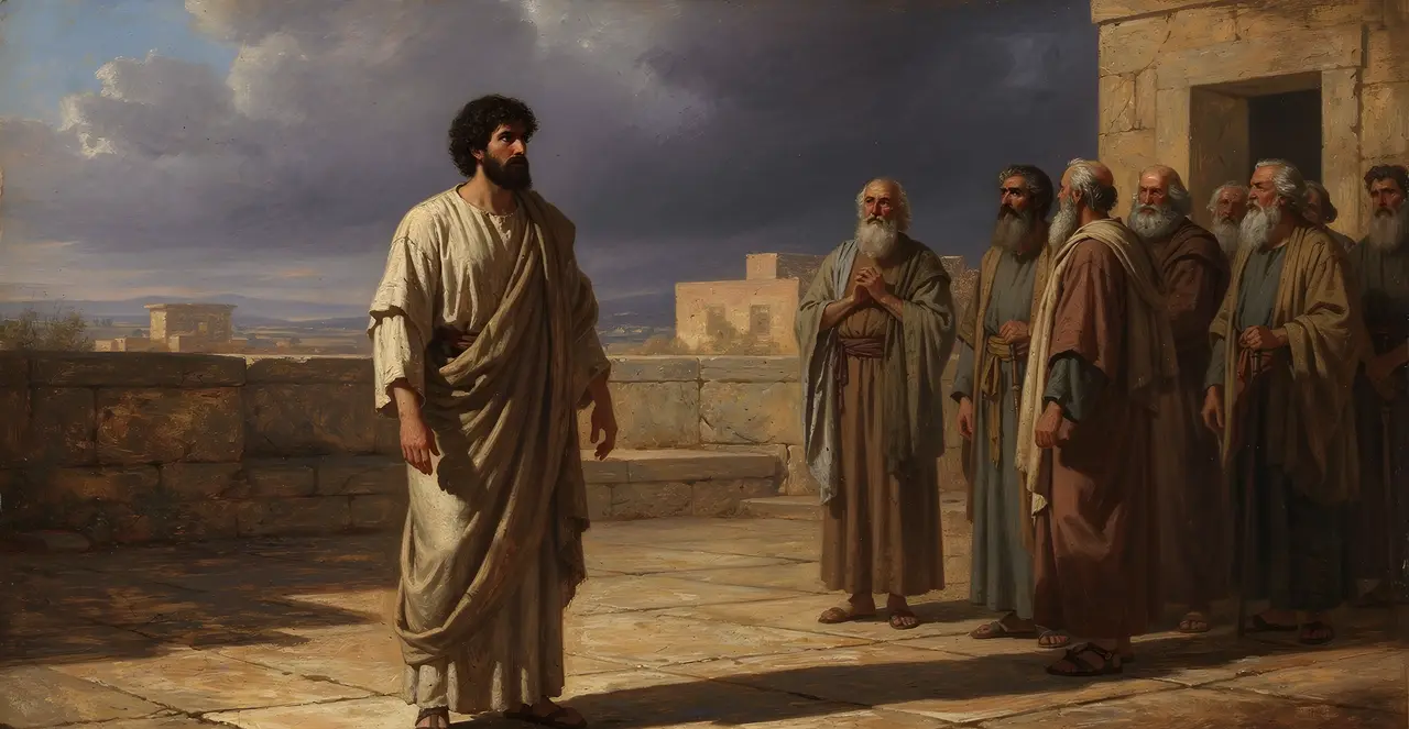Job 35:1-7 — Job, oil painting · TruthPrints
